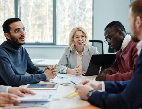 People in a meeting